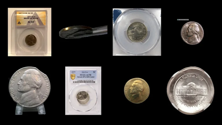 1977 Nickel Errors — error coin photographs