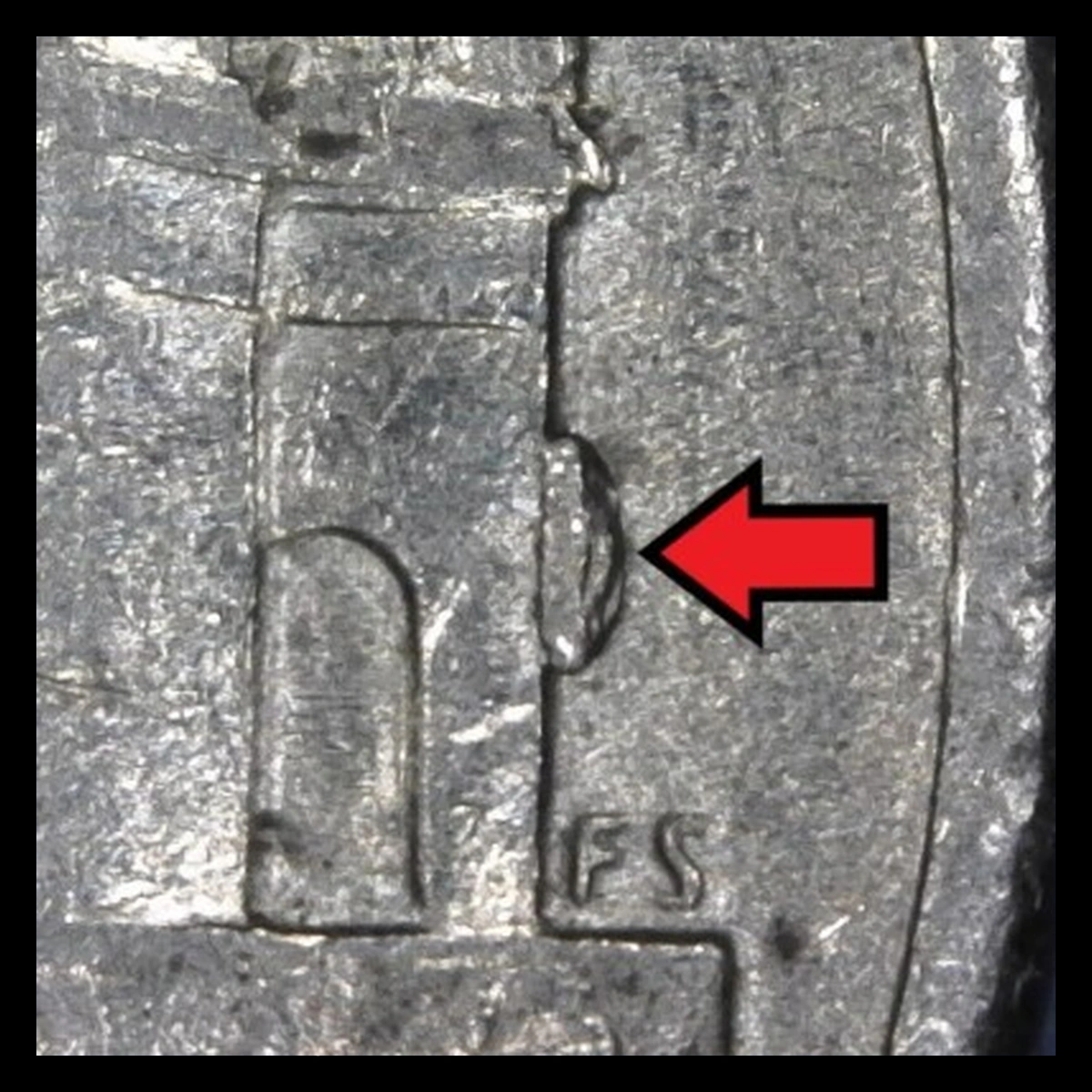 2006 Jefferson Nickel: Die Crack / Die Chip
