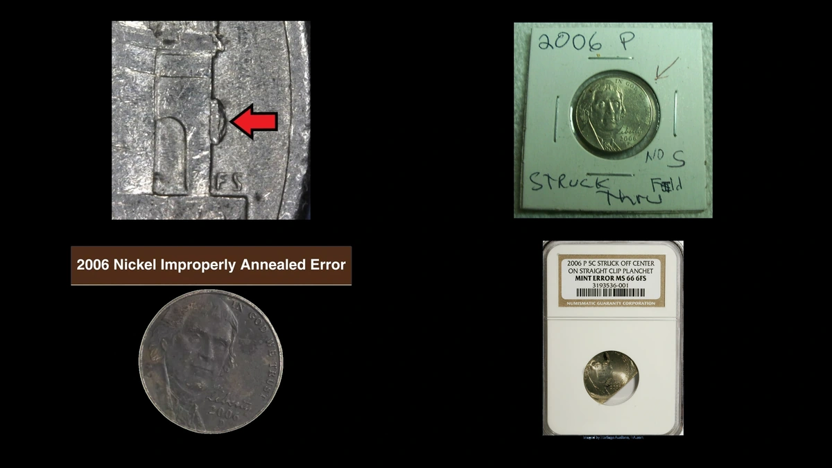 2006 Nickel Errors — error coin photographs