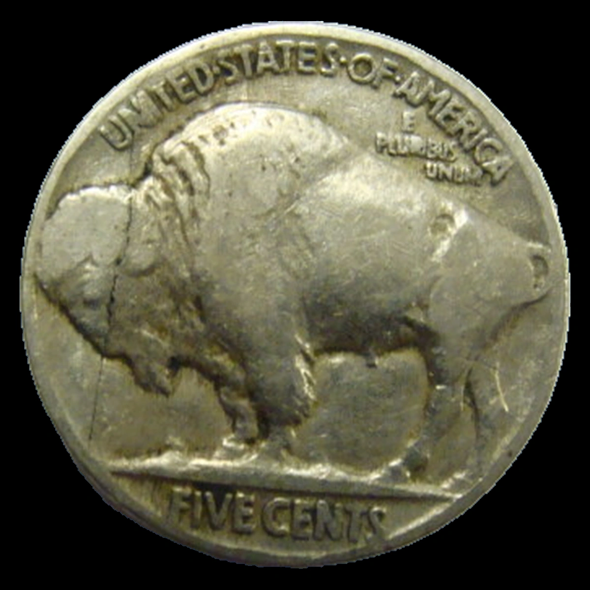 1930 Buffalo Nickel: Lamination / Split Planchet