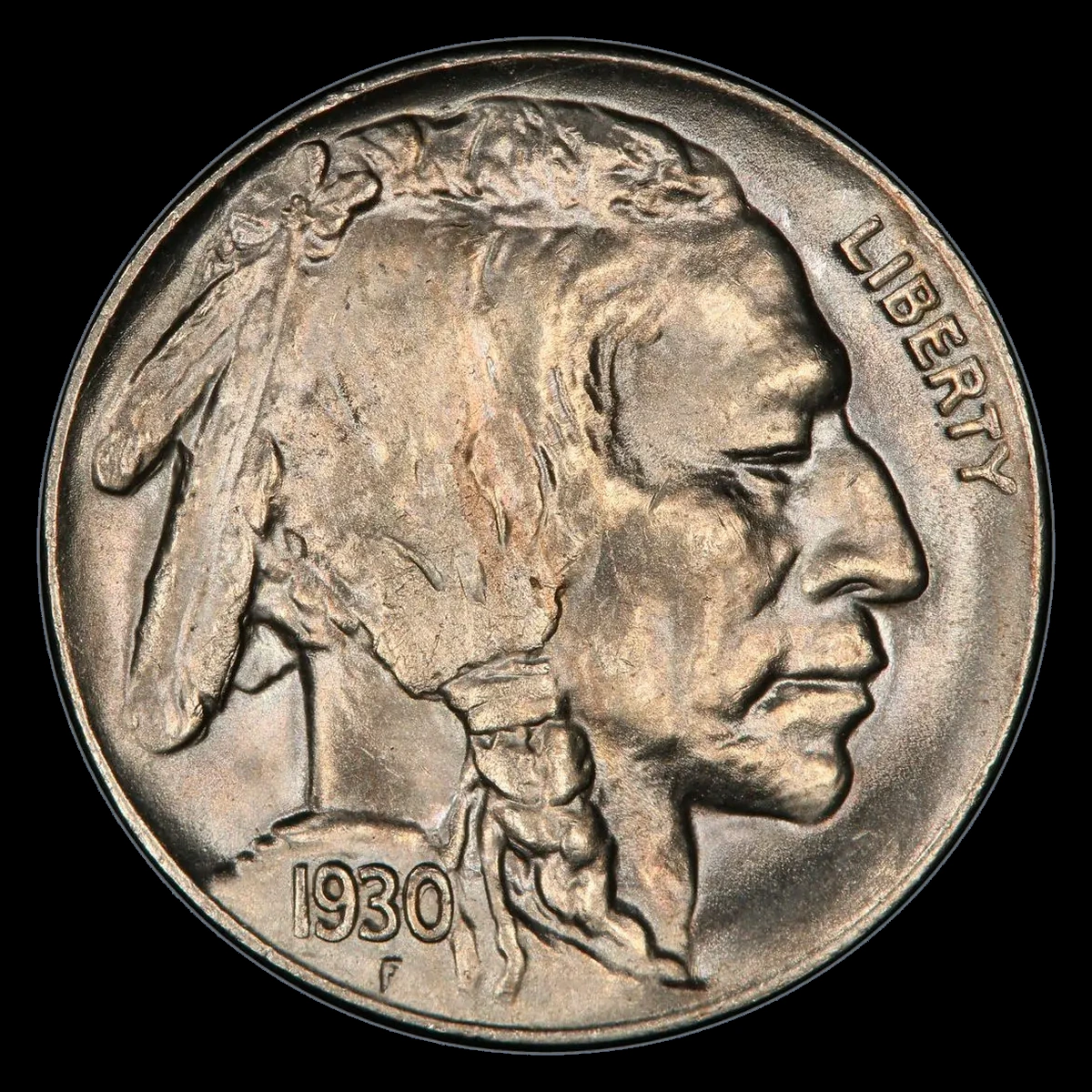 1930 Buffalo Nickel: Doubled Die Obverse