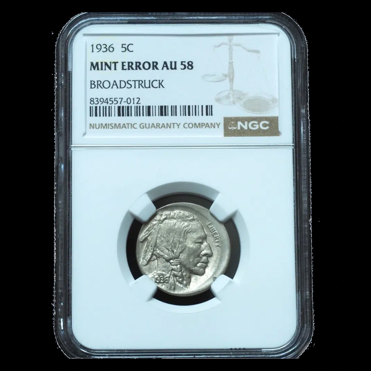 1936 Buffalo Nickel: Broadstrike