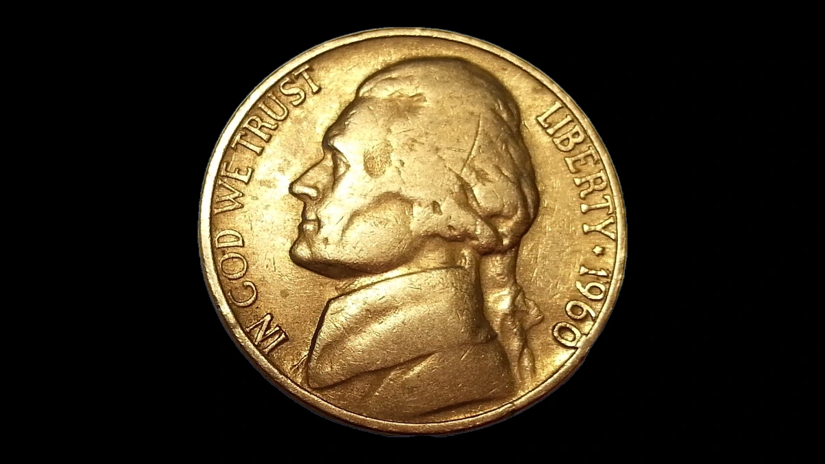 1960 Jefferson Nickel: Die Break