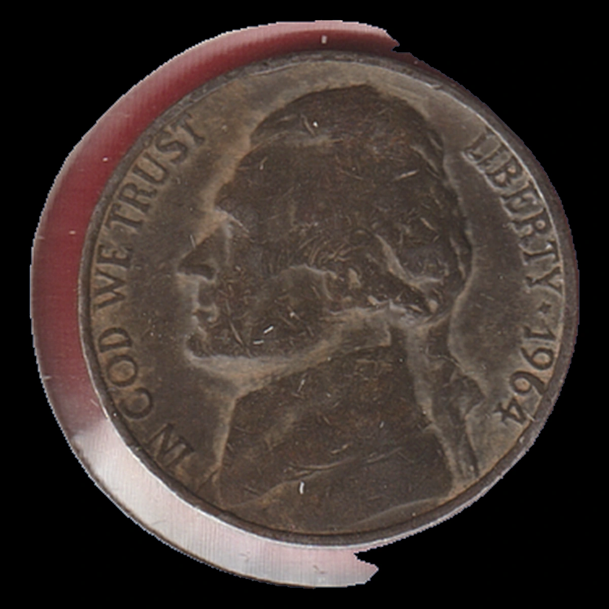 1964 Jefferson Nickel: Improper Annealing