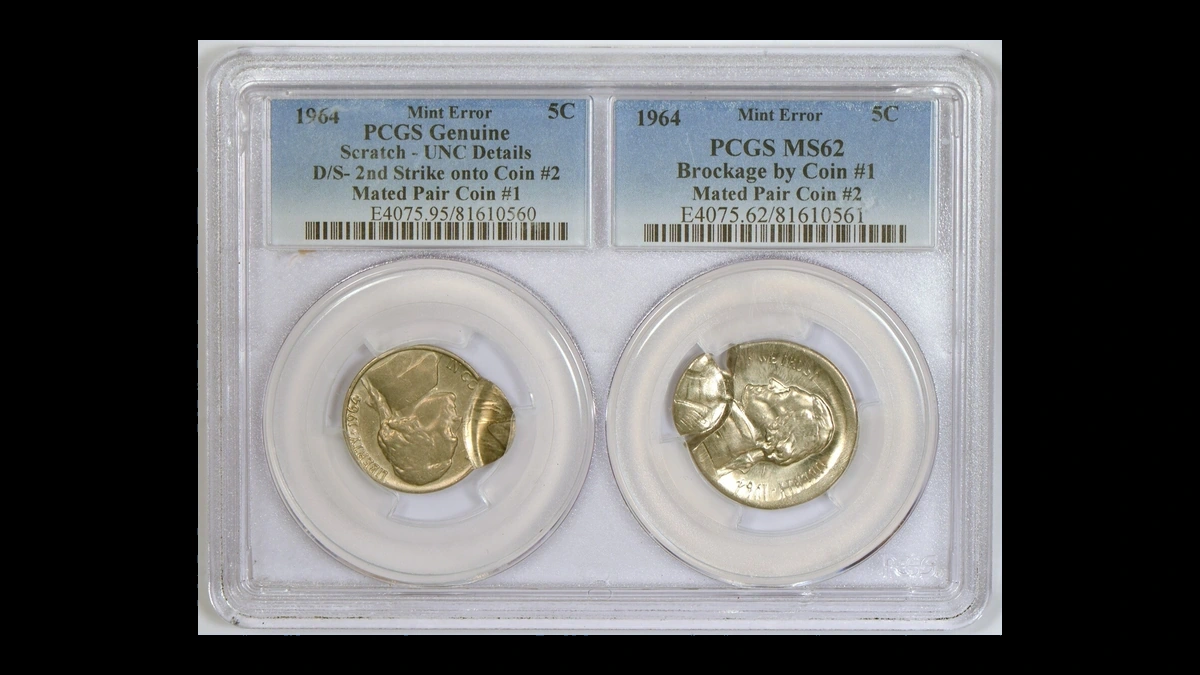 1964 Jefferson Nickel: Double / Multiple Strike