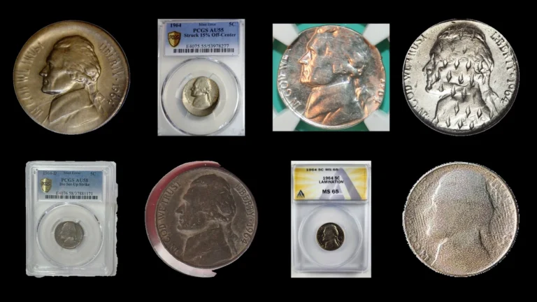 1964 Nickel Errors — error coin photographs