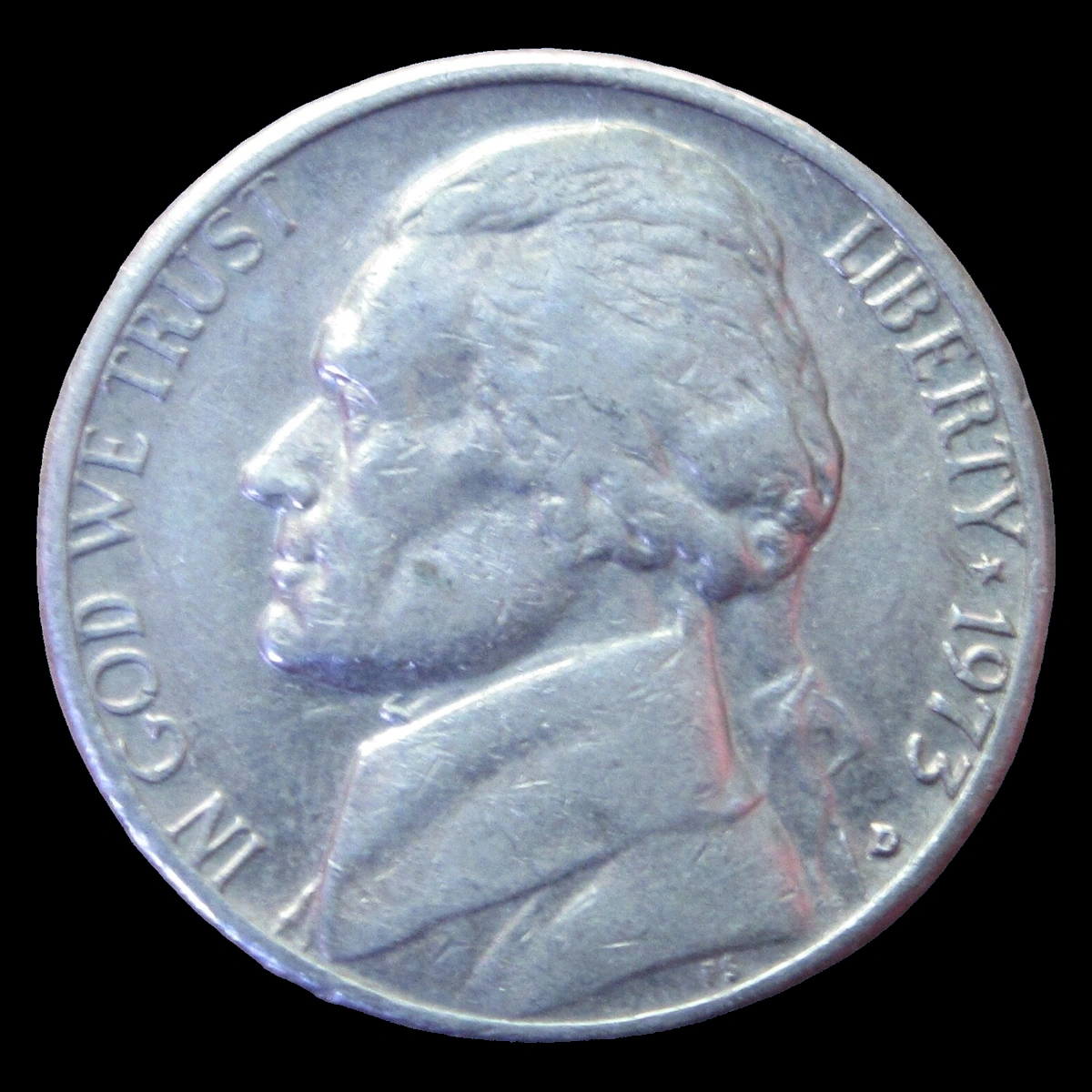 1973 Jefferson Nickel: Misplaced Mintmark