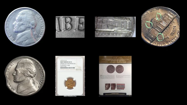 1973 Nickel Errors — error coin photographs