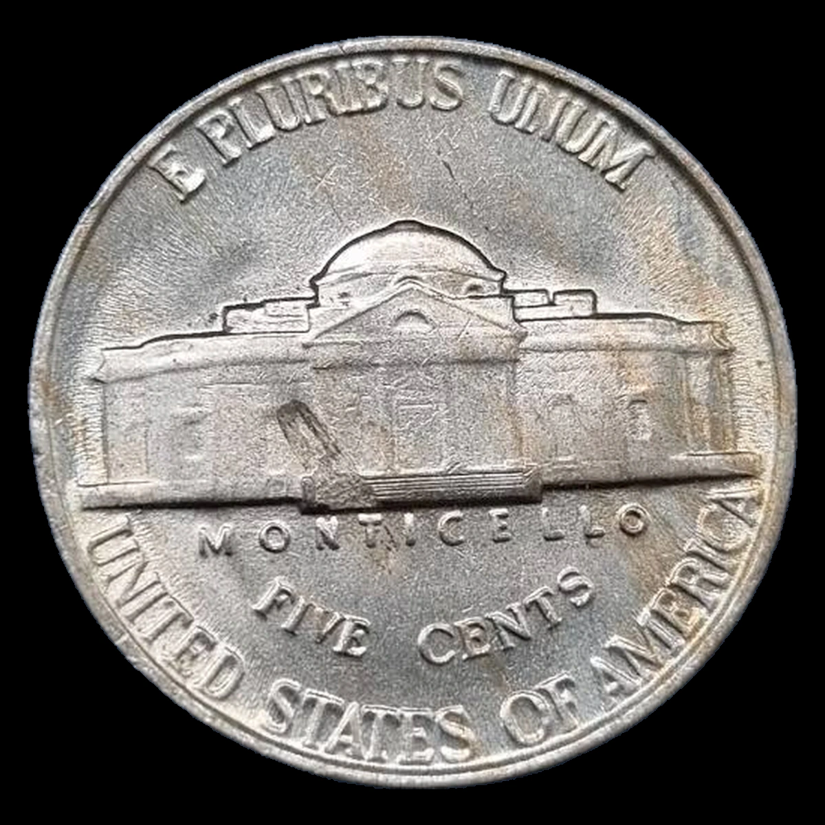 1940 Jefferson Nickel: Lamination