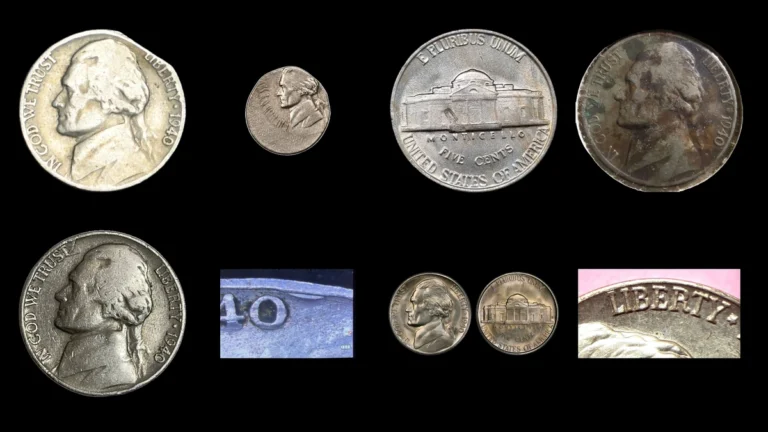 1940 Nickel Errors — error coin photographs