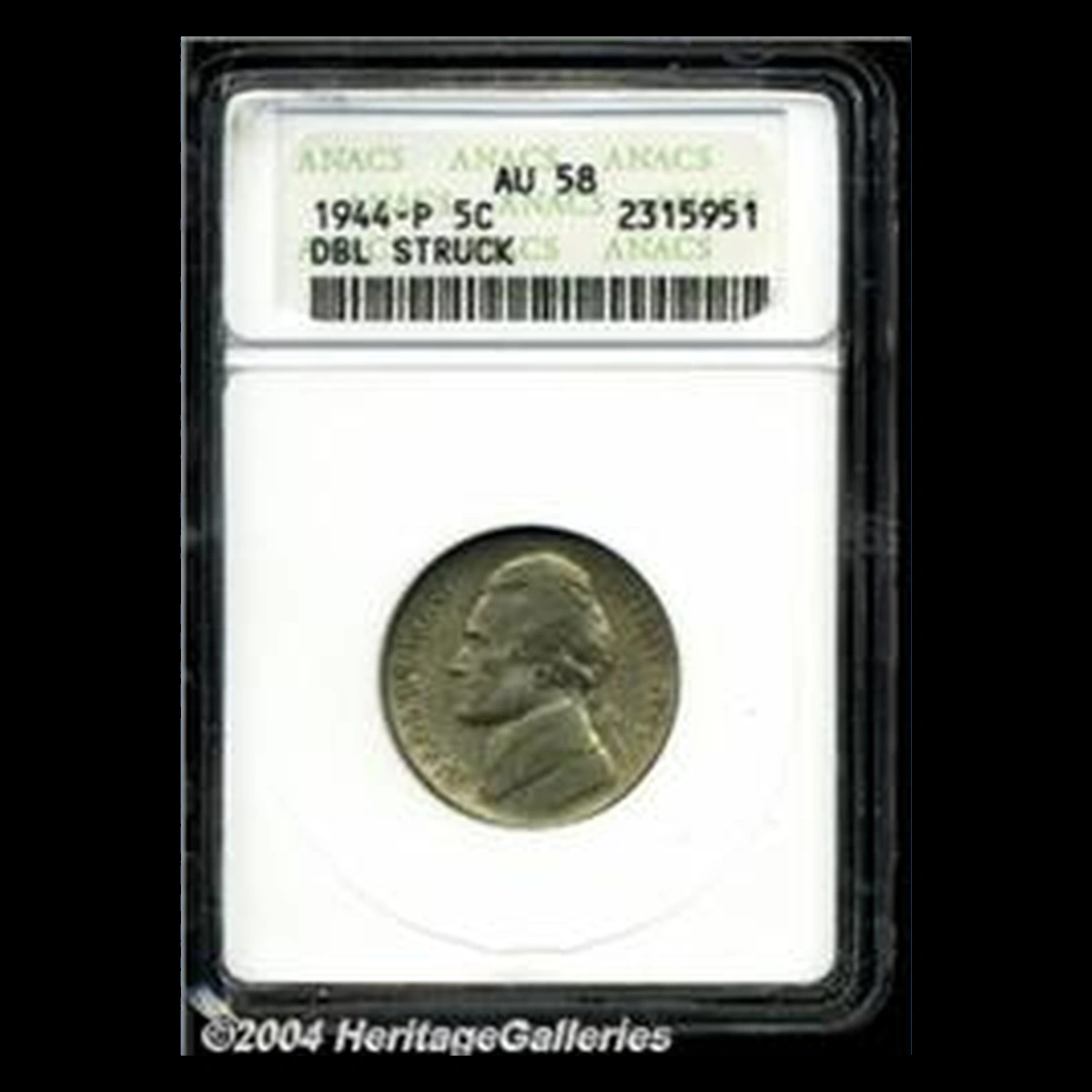 1944 Jefferson Nickel: Multiple Strike