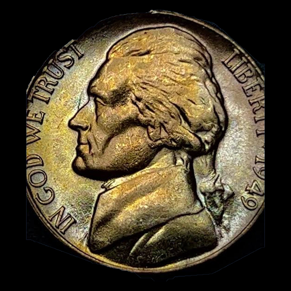 1949 Jefferson Nickel: Die Clash
