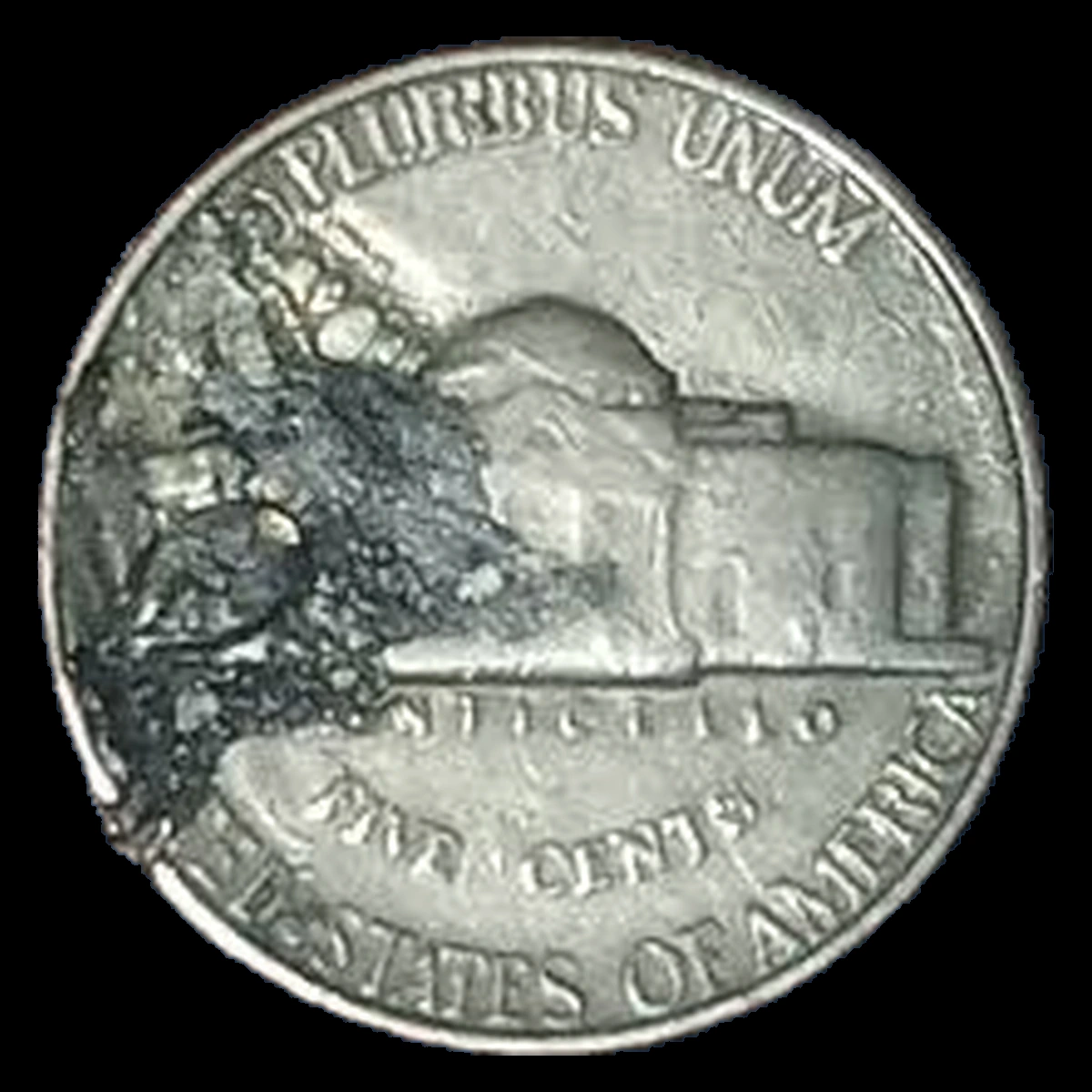 1956 Jefferson Nickel: Lamination