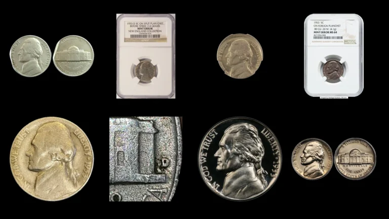 1953 Nickel Errors — error coin photographs