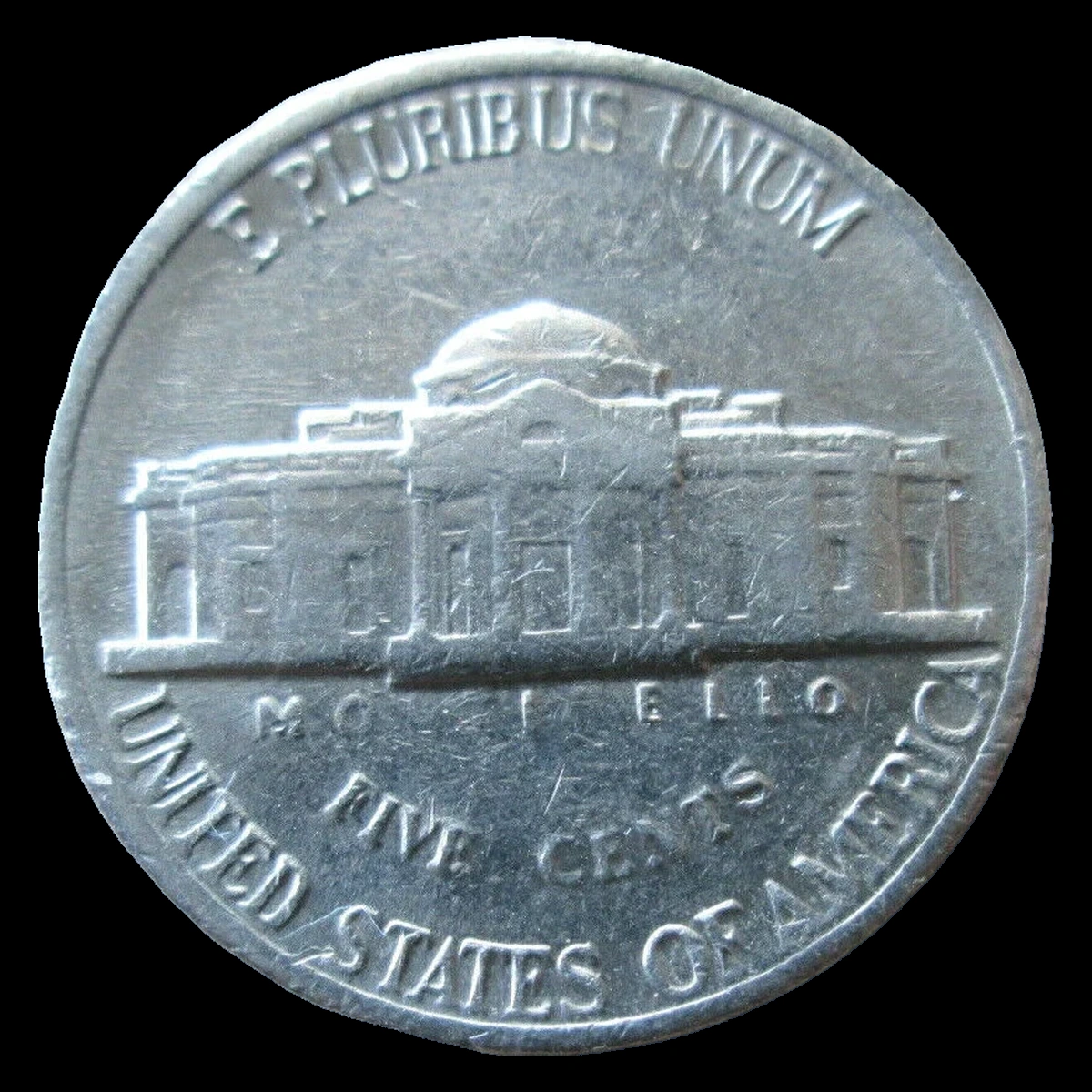 1982 Jefferson Nickel: Struck-Through Error