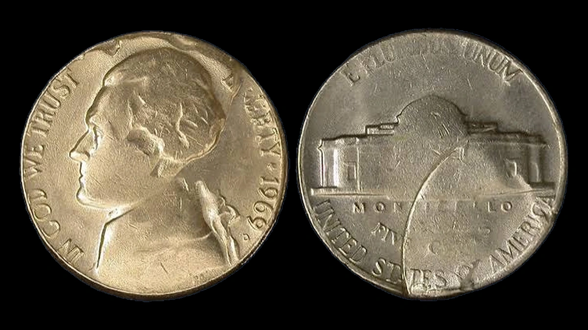 1969 Jefferson Nickel: Weak Strike