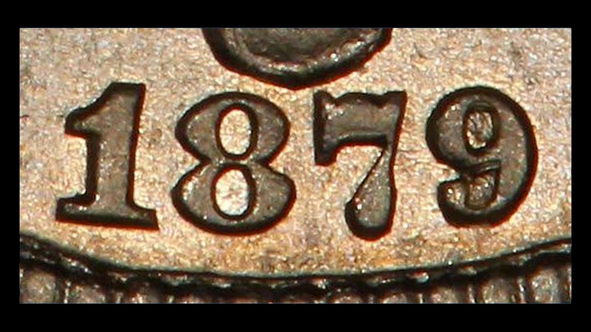 1879 Shield Nickel: Overdate
