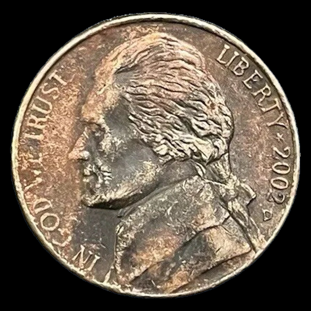 2002 Jefferson Nickel: Improper Annealing