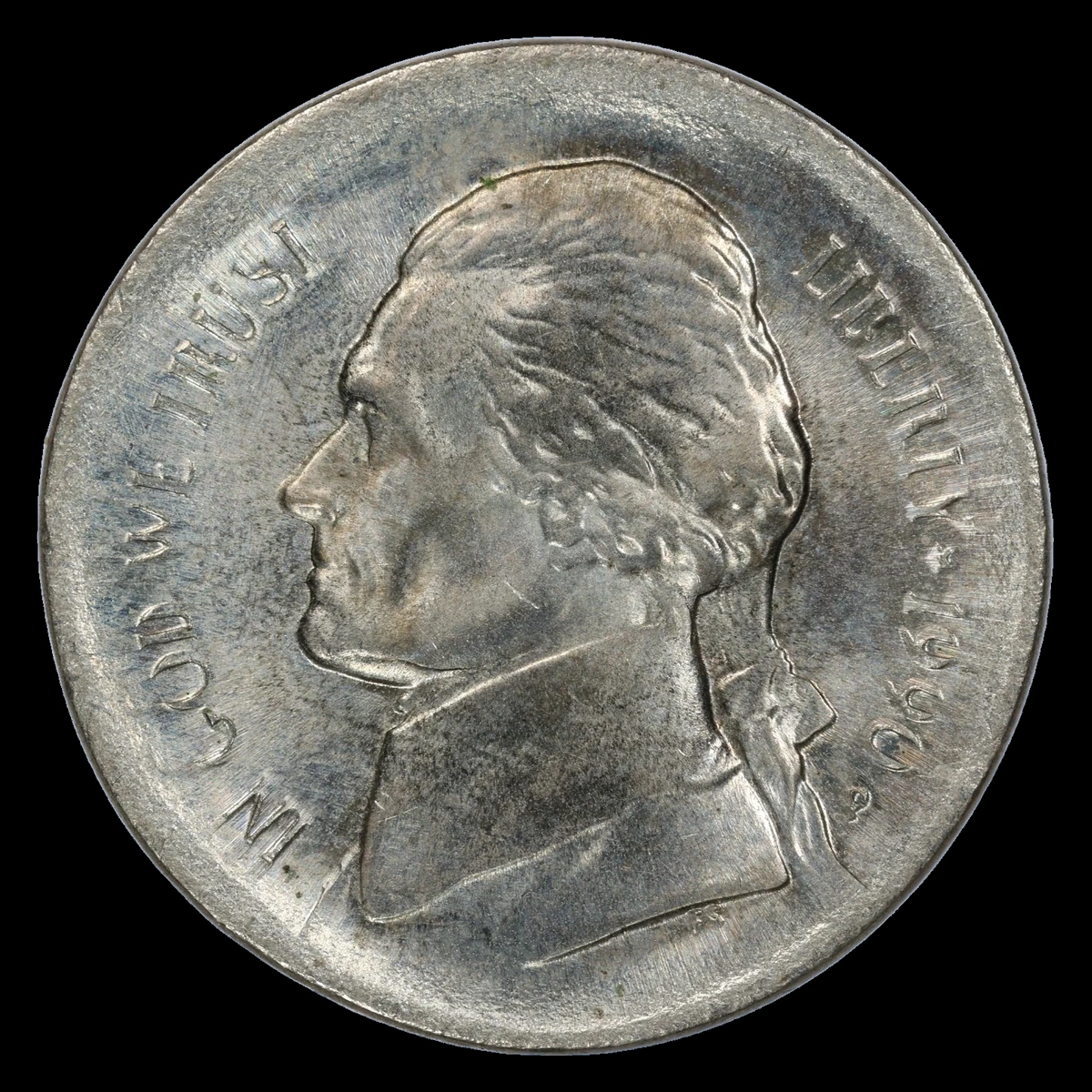 1990 Jefferson Nickel: Broadstrike