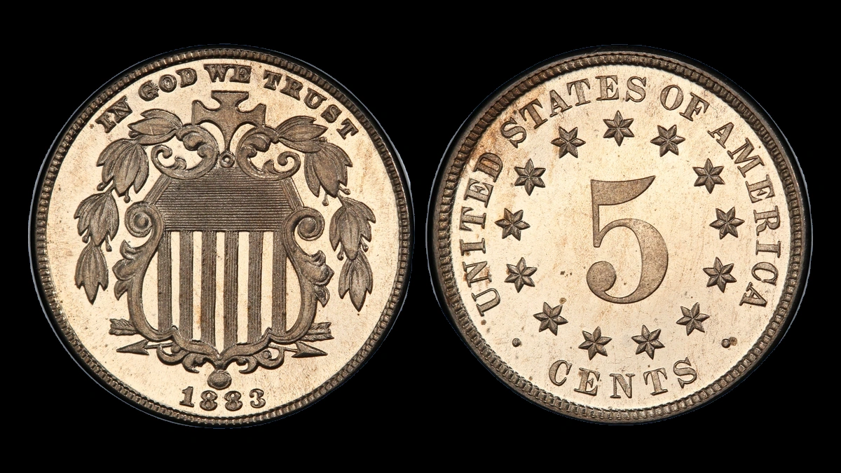 1883 Shield Nickel: Lamination