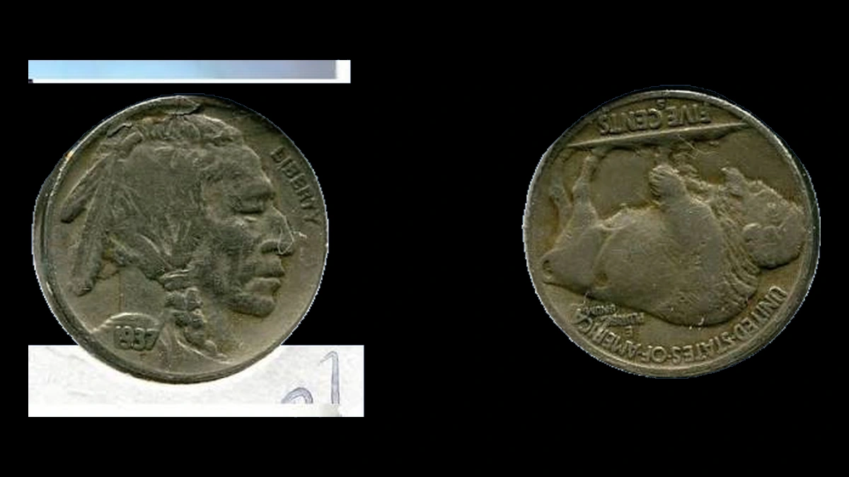 1937 Buffalo Nickel: Lamination