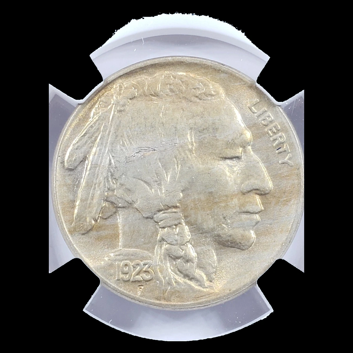 1923 Buffalo Nickel: Lamination / Split Planchet