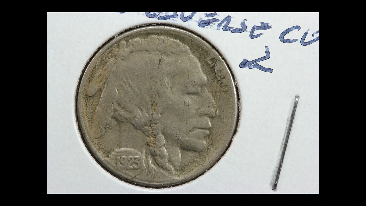 1923 Buffalo Nickel: Missing Designer Initial F
