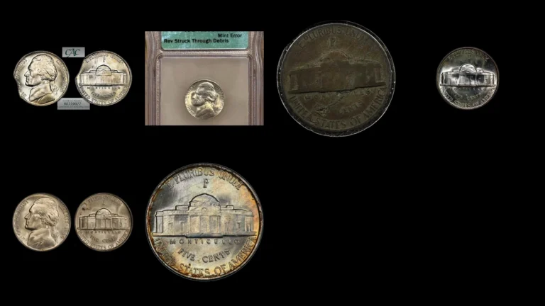 1945 Nickel Errors — error coin photographs