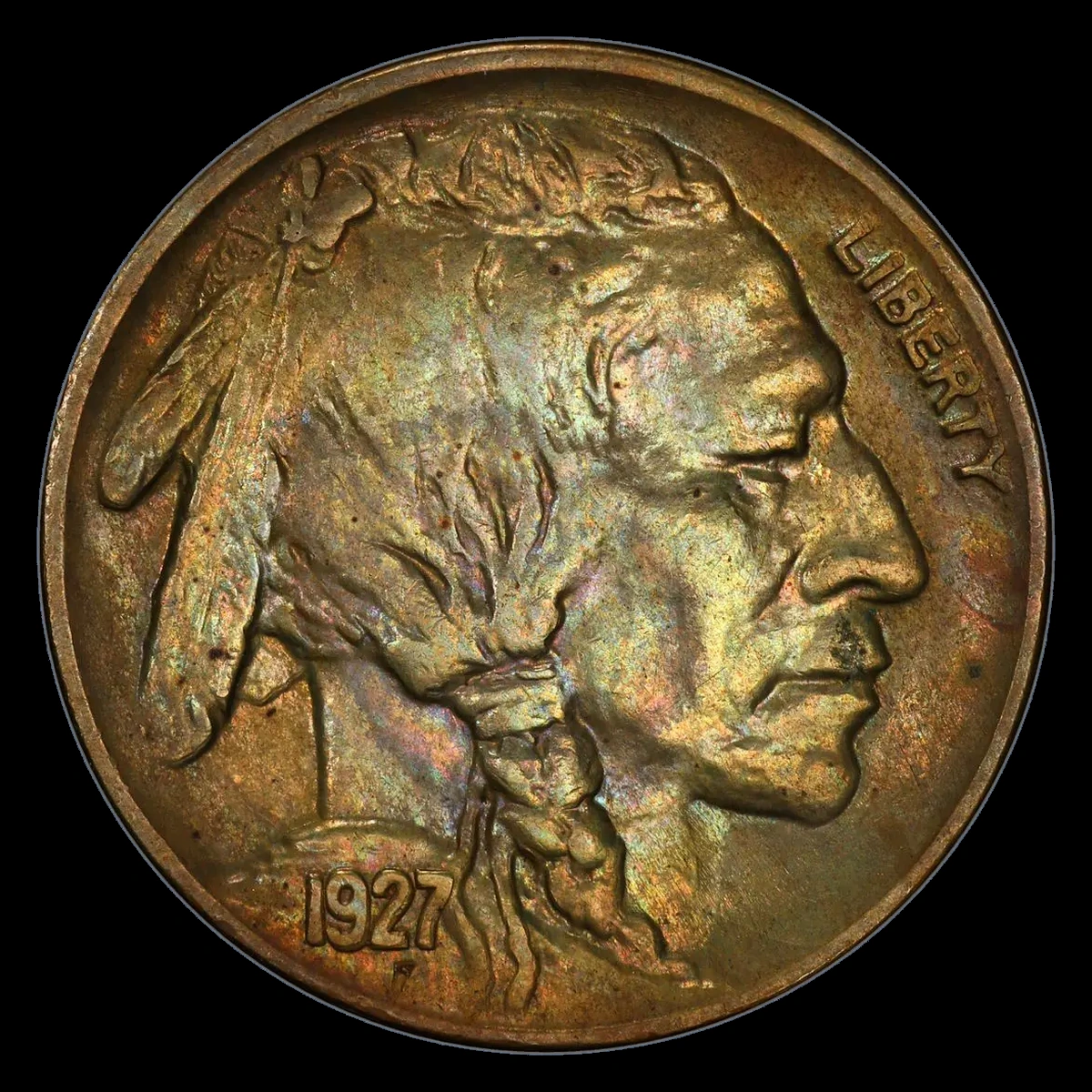 1927 Buffalo Nickel: Doubled Die Obverse