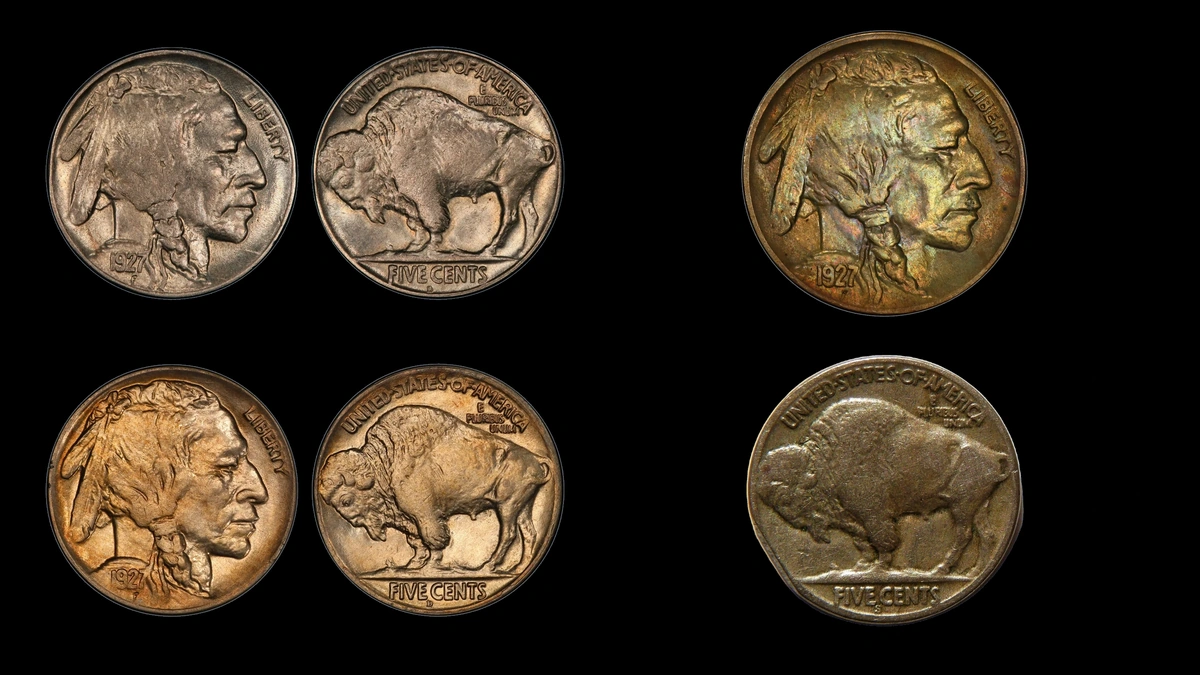 1927 Nickel Errors — error coin photographs