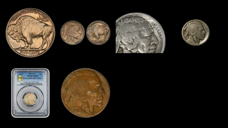 1917 Nickel Errors — error coin photographs