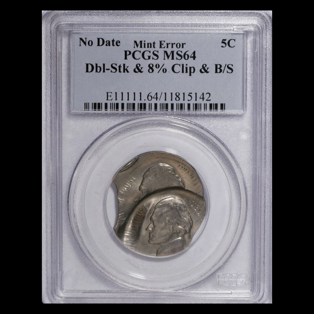 1938 Jefferson Nickel: Broadstrike