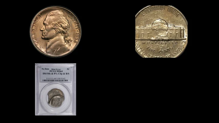 1938 Jefferson Nickel Errors — error coin photographs