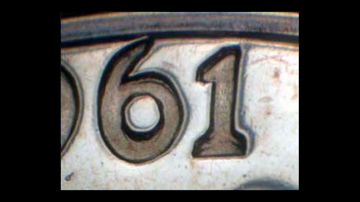 1961 Jefferson Nickel: Doubled Die Obverse