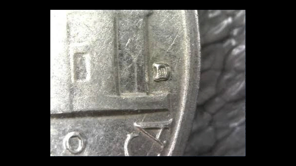 1961 Jefferson Nickel: Repunched Mintmark