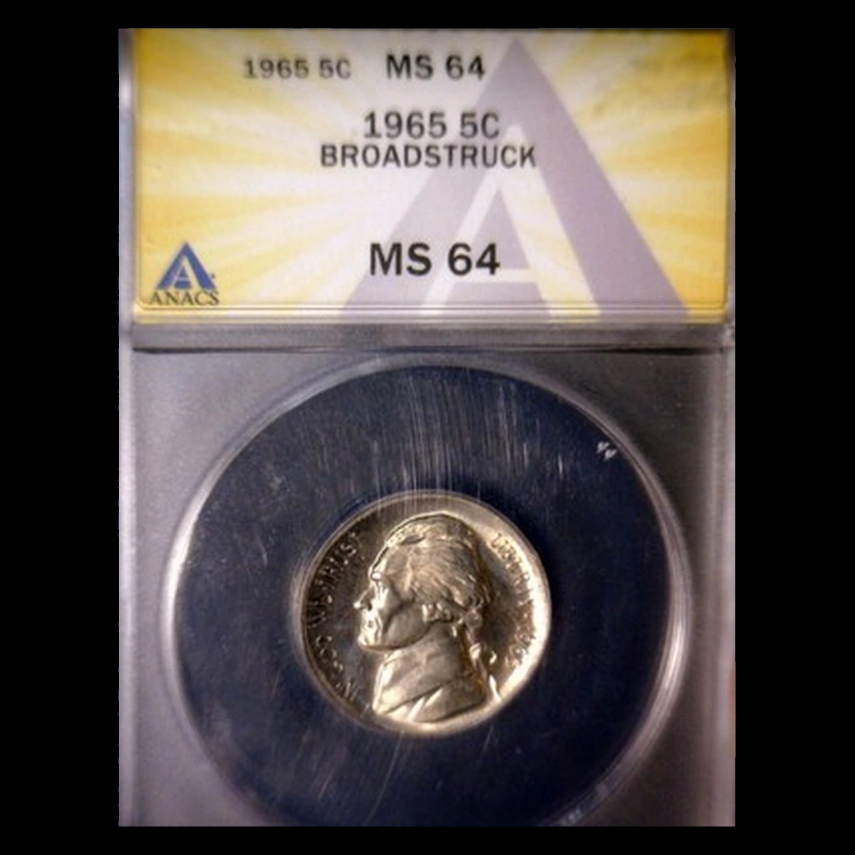 1965 Jefferson Nickel: Broadstrike