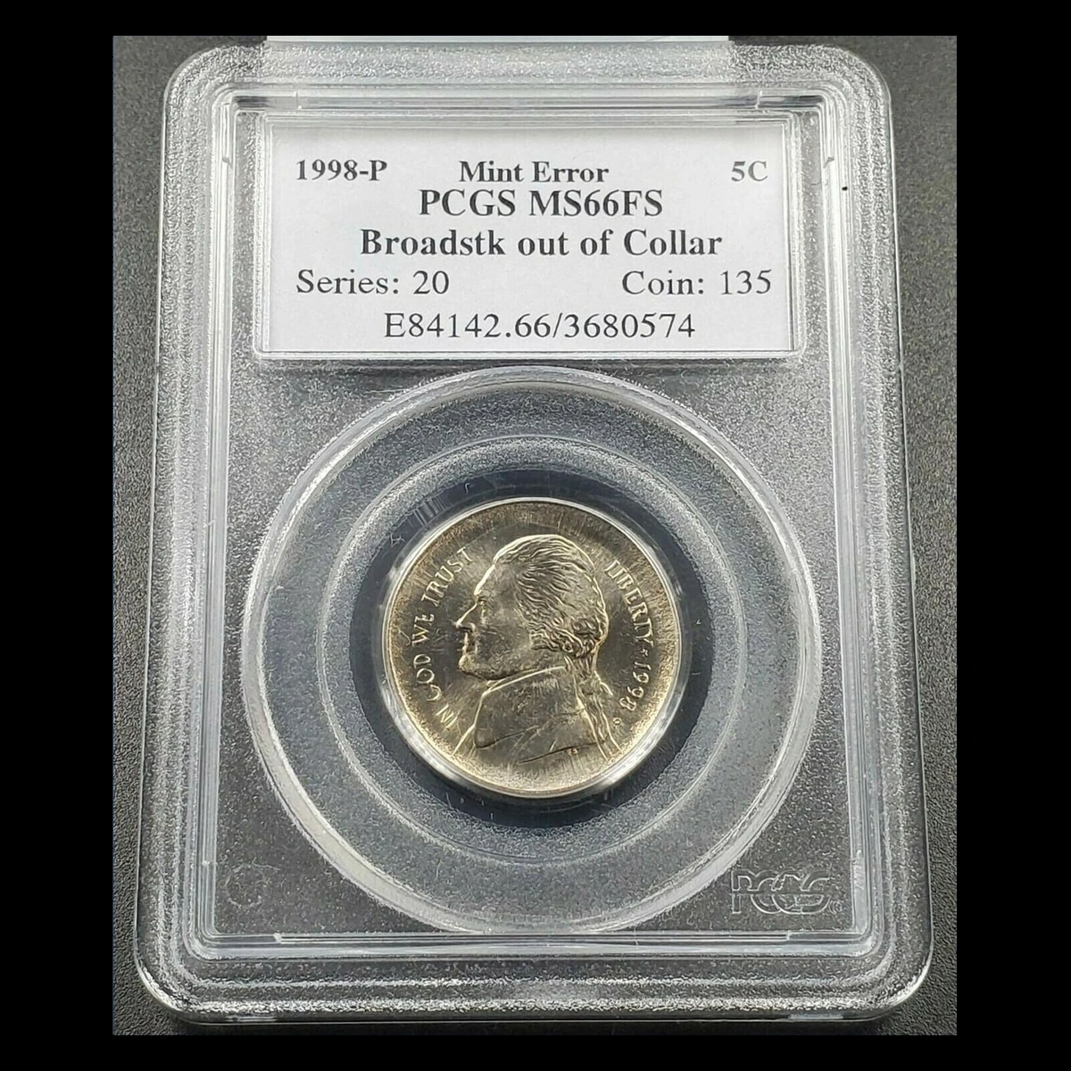 1998 Jefferson Nickel: Broadstrike
