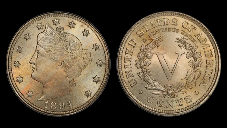 1894 Liberty Nickel, obverse and reverse