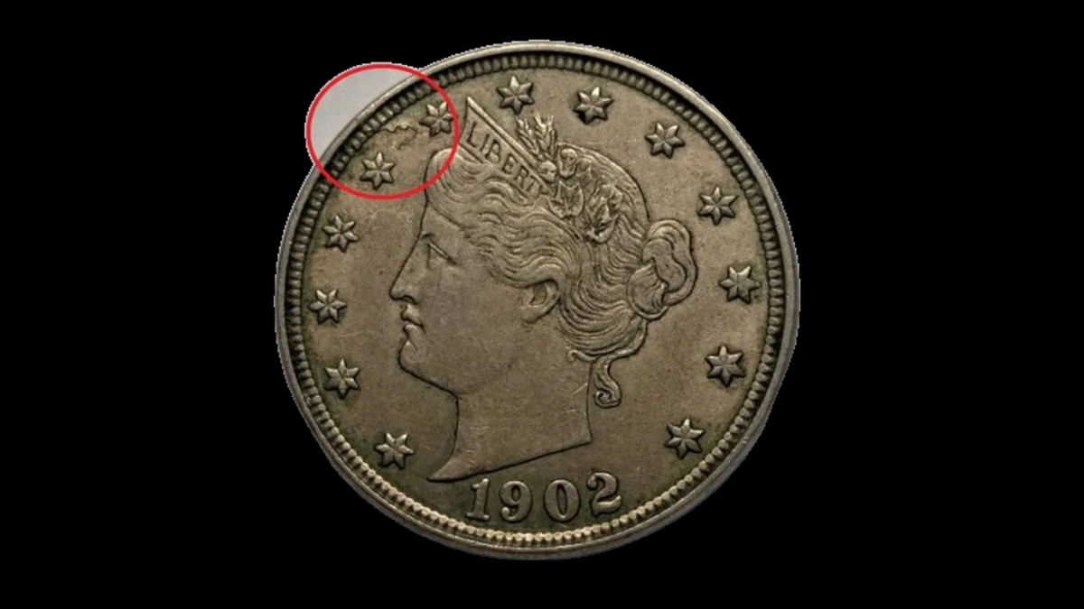 1902 Nickel Errors — error coin photographs