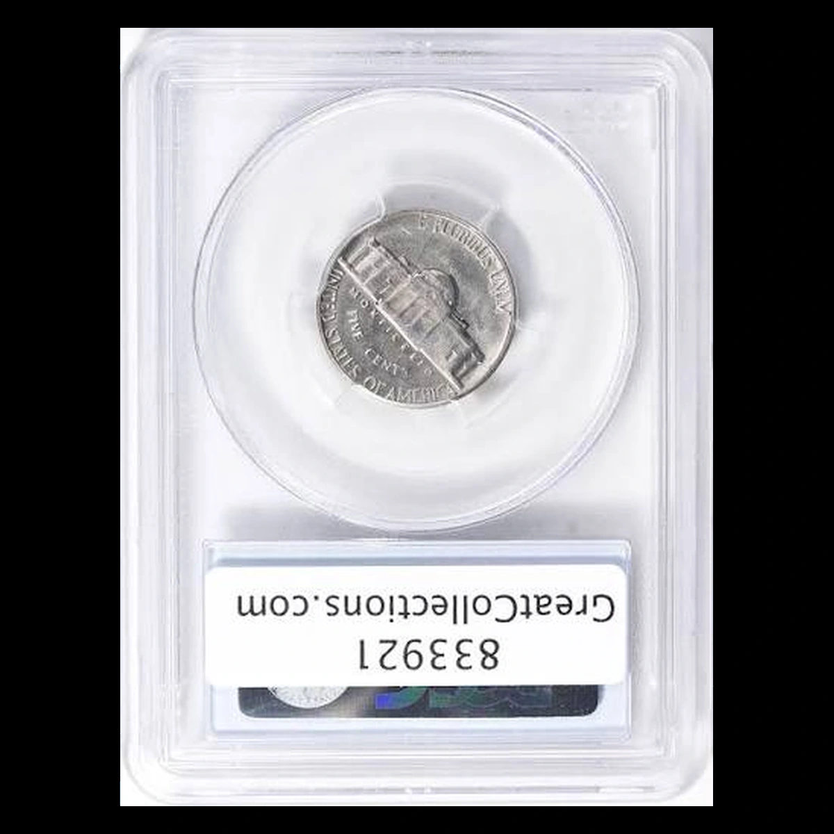 1966 Jefferson Nickel: Rotated reverse