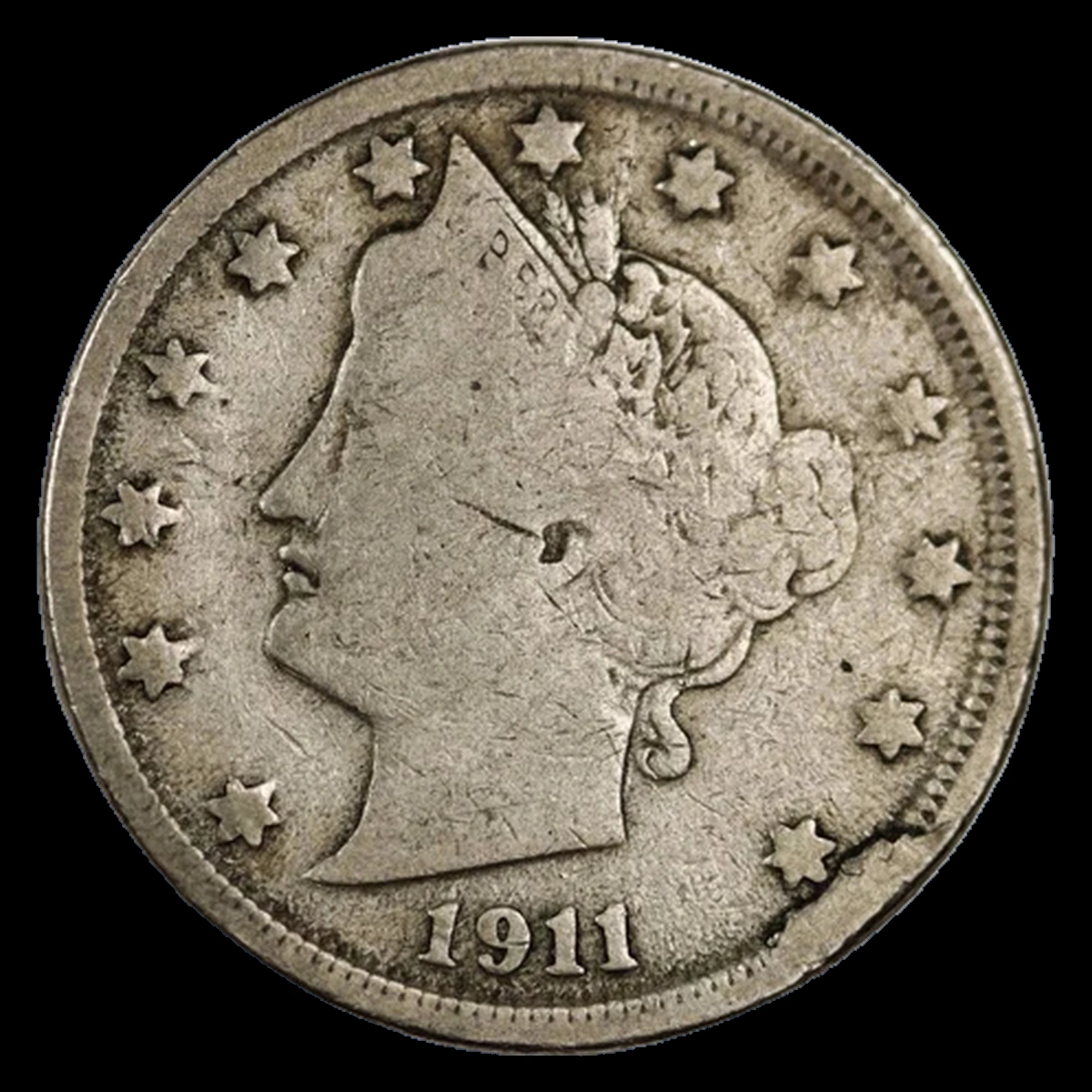 1911 Liberty Nickel: Die Break / Cud