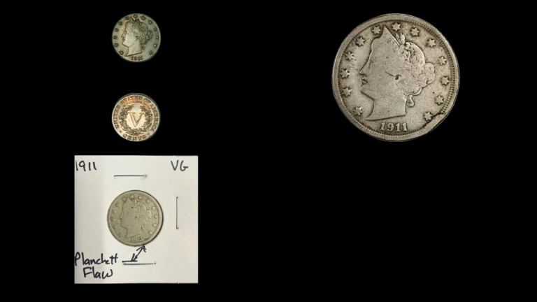 1911 Nickel Errors — error coin photographs