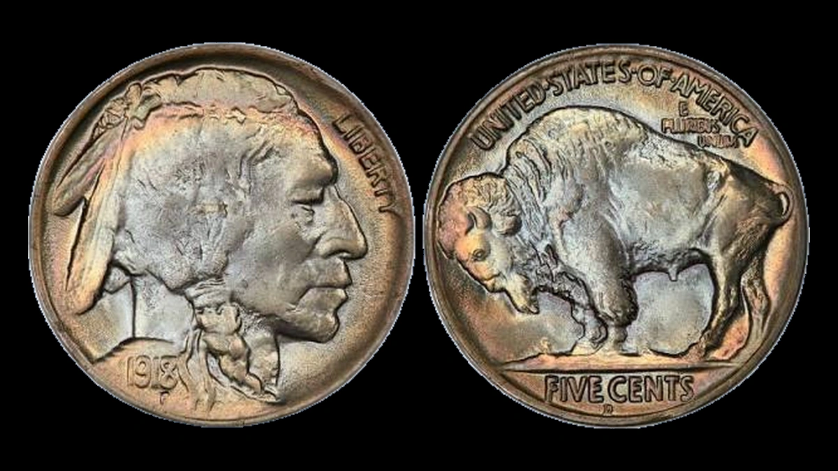 1918 Buffalo Nickel: Overdate