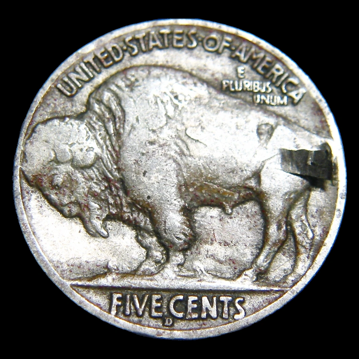 1915 Buffalo Nickel: Lamination