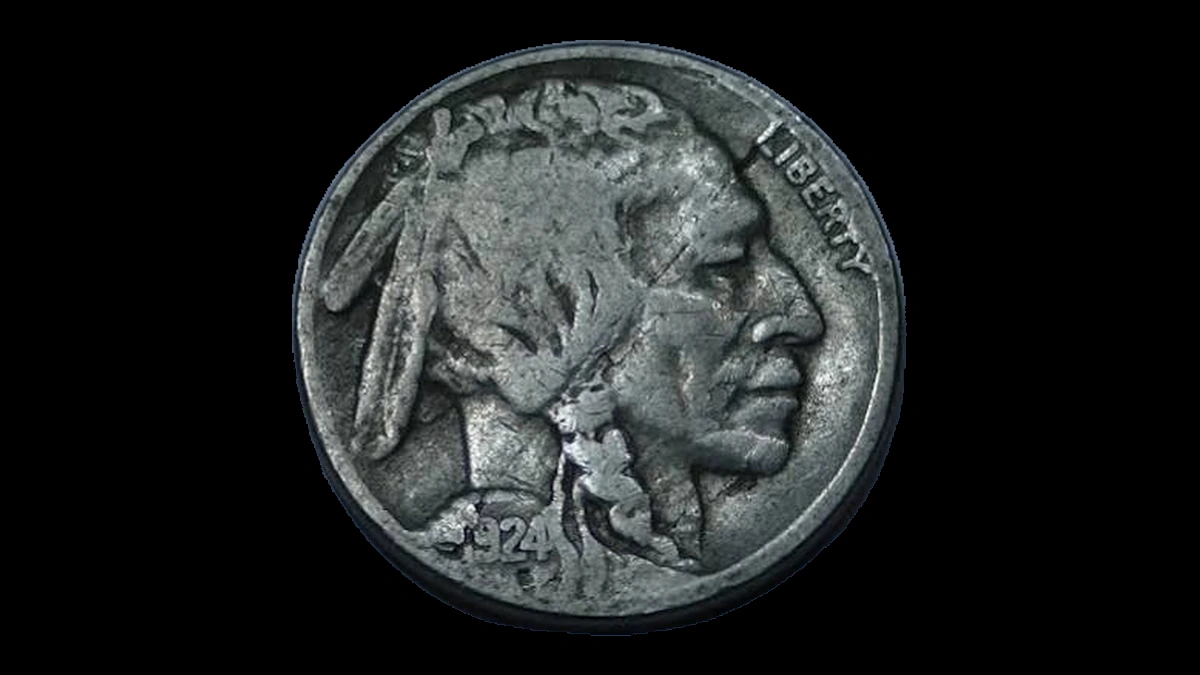 1924 Buffalo Nickel: Lamination