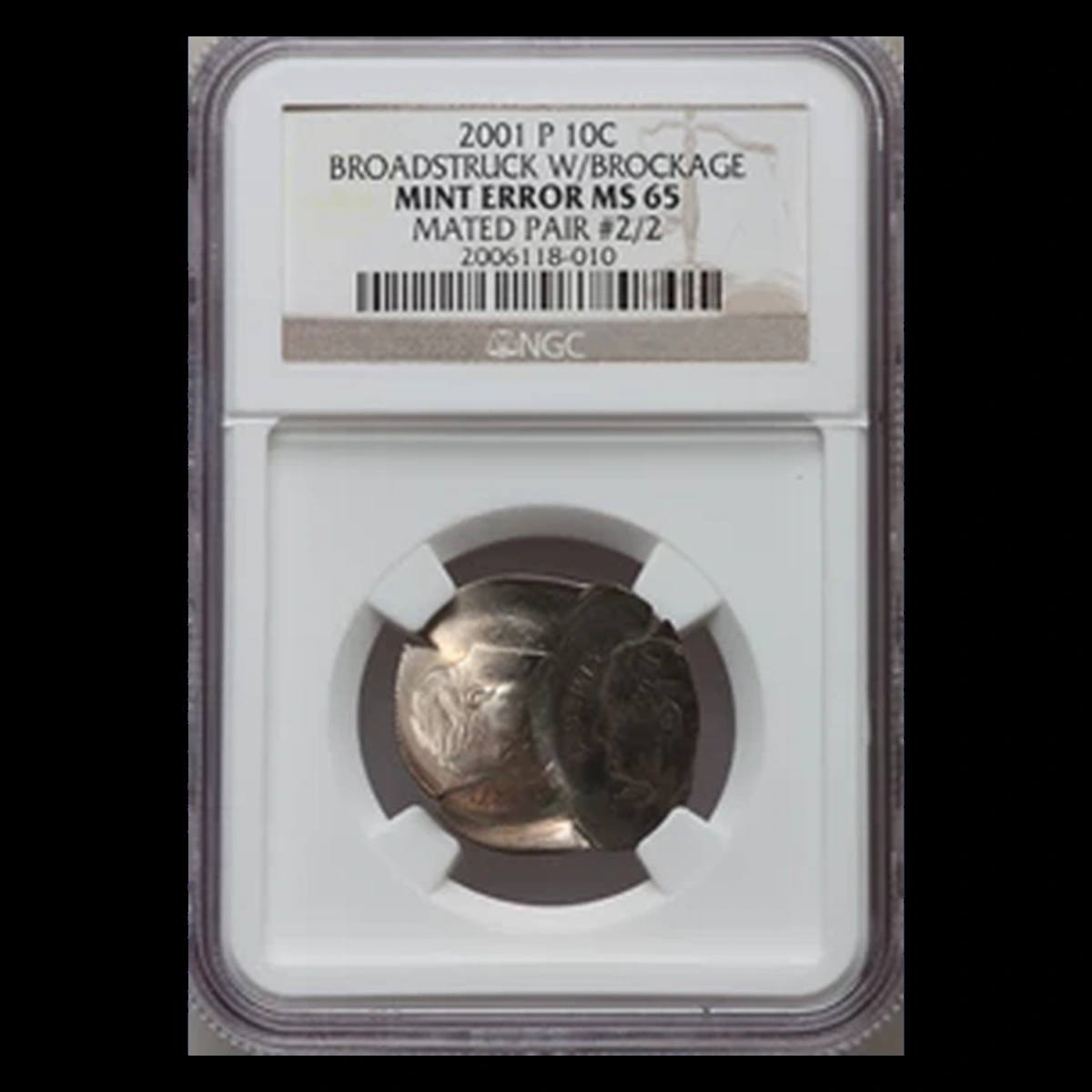 2001 Roosevelt Dime: Mated Pair
