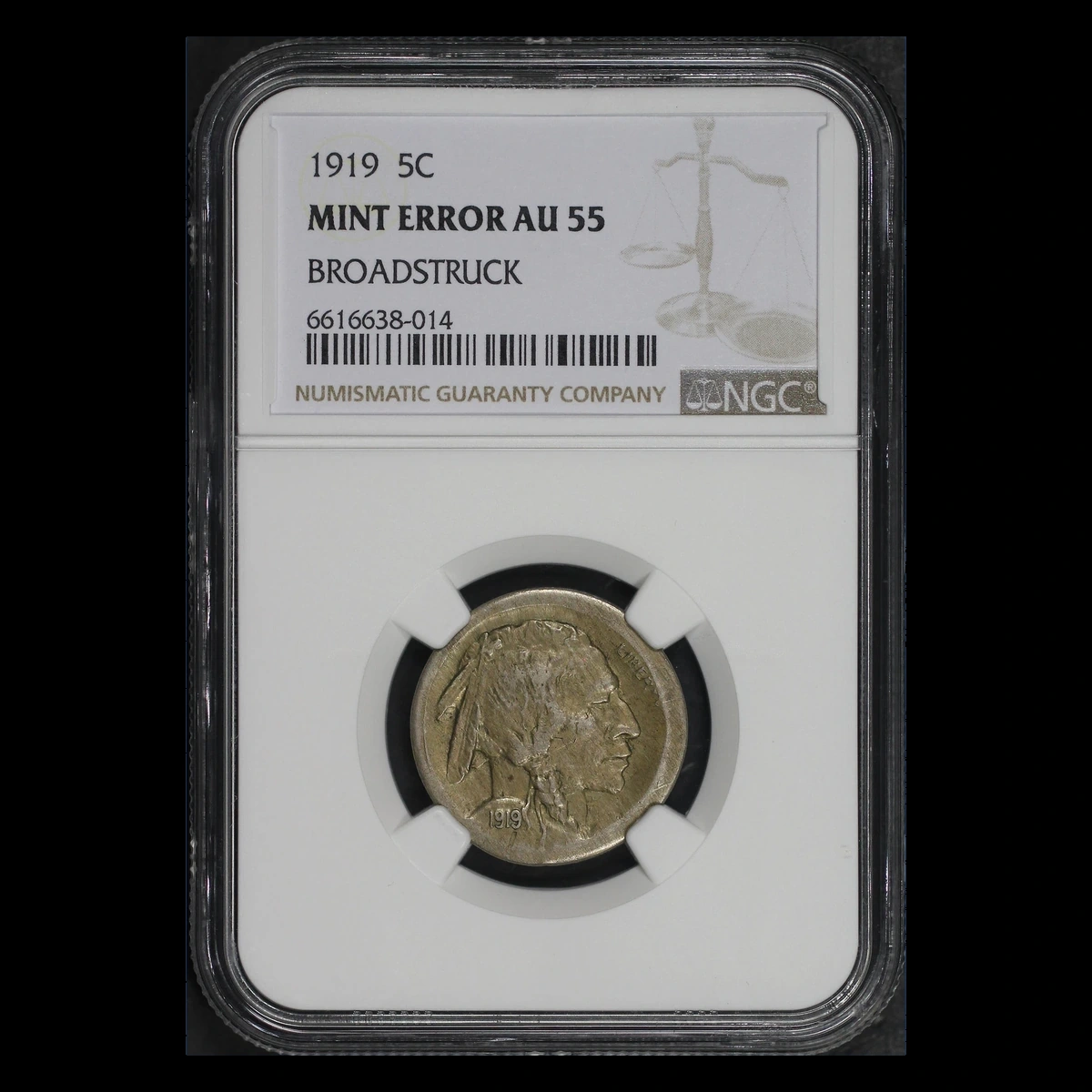 1919 Buffalo Nickel: Broadstrike