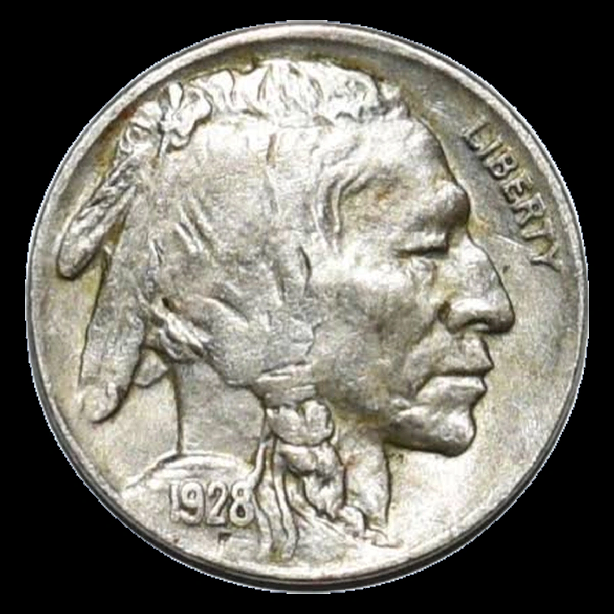 1928 Buffalo Nickel: Die Break