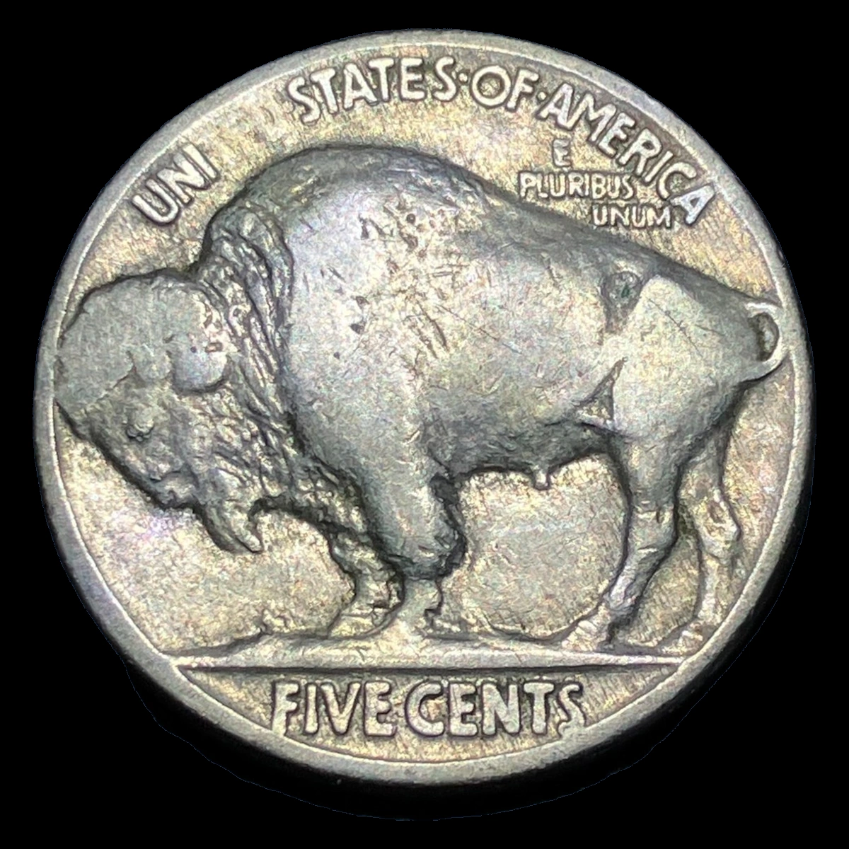 1934 Buffalo Nickel: Struck-Through Error
