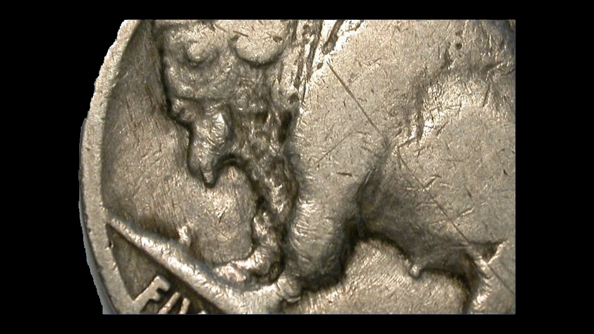 1934 Buffalo Nickel: Doubled Die Reverse